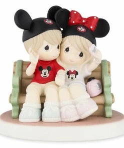 Top 10 💯 Outlet 🤩 Disney Precious Moments Figurine - Mouseketeers On Park Bench 😉 🌟