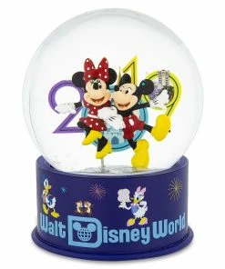 Cheapest 😉 Wholesale 🤩 Disney Snow Globe - 2019 Mickey And Minnie Mouse - Resin 🔔 🤩