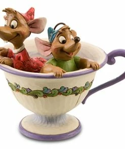 Promo 😍 Outlet 🌟 Disney Jim Shore Figurine - Gus And Jaq - Tea For Two 👍 🌟