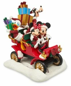 Flash Sale 🤩 Buy 🧨 Disney 🎅 ❄ Christmas Figure - Santa Mickey And Friends Car ⭐ 🤩