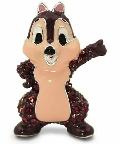 Hot Sale 🔥 Flash Sale 👍 Disney Arribas Figurine - Chip Chipmunk - Jeweled Mini 🧨 🌟