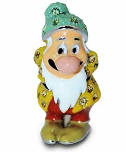 Wholesale ⭐ Best Pirce 🎉 Disney Arribas Figurine - Bashful Dwarf - Jeweled Mini 🎁 🛒