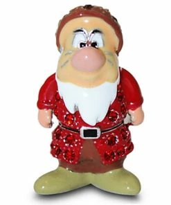 Outlet 👏 Brand new 😉 Disney Arribas Figurine - Grumpy Dwarf - Jeweled Mini 🛒 ⭐