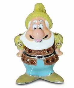 Best reviews of 🔔 Deals 🌟 Disney Arribas Figurine - Happy Dwarf - Jeweled Mini 🧨 🔔