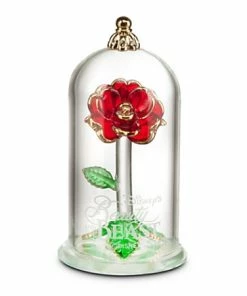 Buy ⭐ Outlet 🔥 Disney Glass Sculpture - Beauty And The Beast Enchanted Rose - Small 👍 🔥
