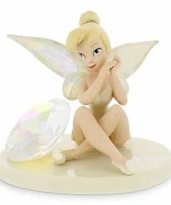 Budget 💯 Coupon 👍 Disney Lenox Figurine - Tinker Bell - Tink's Glittery Gift 🎉 ❤️