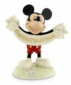 Cheap 🥰 Hot Sale 🤩 Disney Lenox Figurine - Mickey Mouse - Congratulations 💯 ⭐