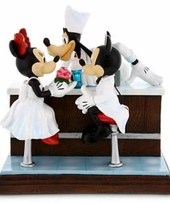 Buy 🔥 Best Pirce ⭐ Disney Figurine - After The Prom - Mickey & Minnie Mouse With Goofy ❤️ ⌛