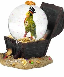 Best Pirce 🎉 Best Sale 🎁 Disney Snow Globe - Pirates Of The Caribbean Parrot 🛒 ✔️