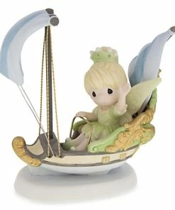 Discount ❤️ New ⌛ Disney Precious Moment Figurine - Tinkerbell - Imagination Has No Ride 💯 🌟