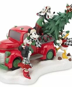 Coupon 😉 Wholesale 🔔 Disney Holiday Figurine - Mickey Mouse And Friends Truck - Light Up ✨ 😉