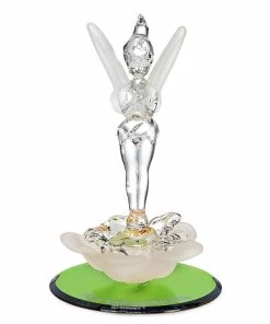 Coupon 💯 Best deal ✨ Disney Arribas Glass Figurine - Tinker Bell Flower 😉 💯