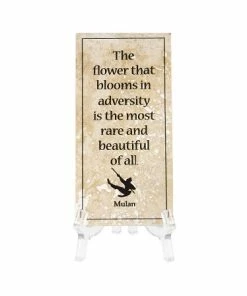 Flash Sale ❤️ Coupon ⭐ Disney Tile With Stand - Mulan - The Flower That Blooms In Adversity 🧨 🥰