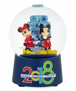 Budget 🎁 New ⭐ Disney Snow Globe - 2018 Mickey And Minnie - Walt Disney World 😀 ✨