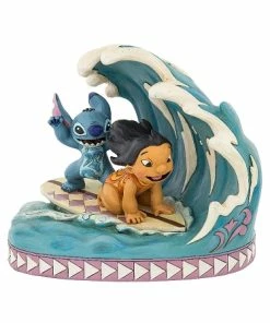 New ✔️ Outlet 🧨 Disney Jim Shore Figurine - Lilo And Stitch - Surf Boarding ❤️ 🥰