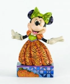 Best Pirce 🎁 Brand new 🛒 Disney Jim Shore Figurine - Minne Mouse - Pumpkin-Queen Harvest 👍 🌟
