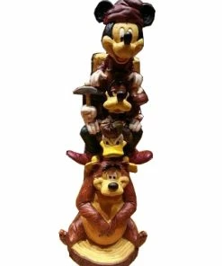 Outlet 🥰 Flash Sale 😍 Disney Figurine - Wilderness Lodge Resort - Totem Mickey And Friends ⌛ 🤩