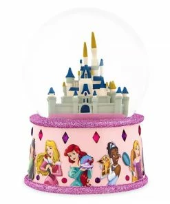 Deals ❤️ New 🔔 Disney Snow Globe - Fantasyland Castle With Princesses ⌛ ⭐